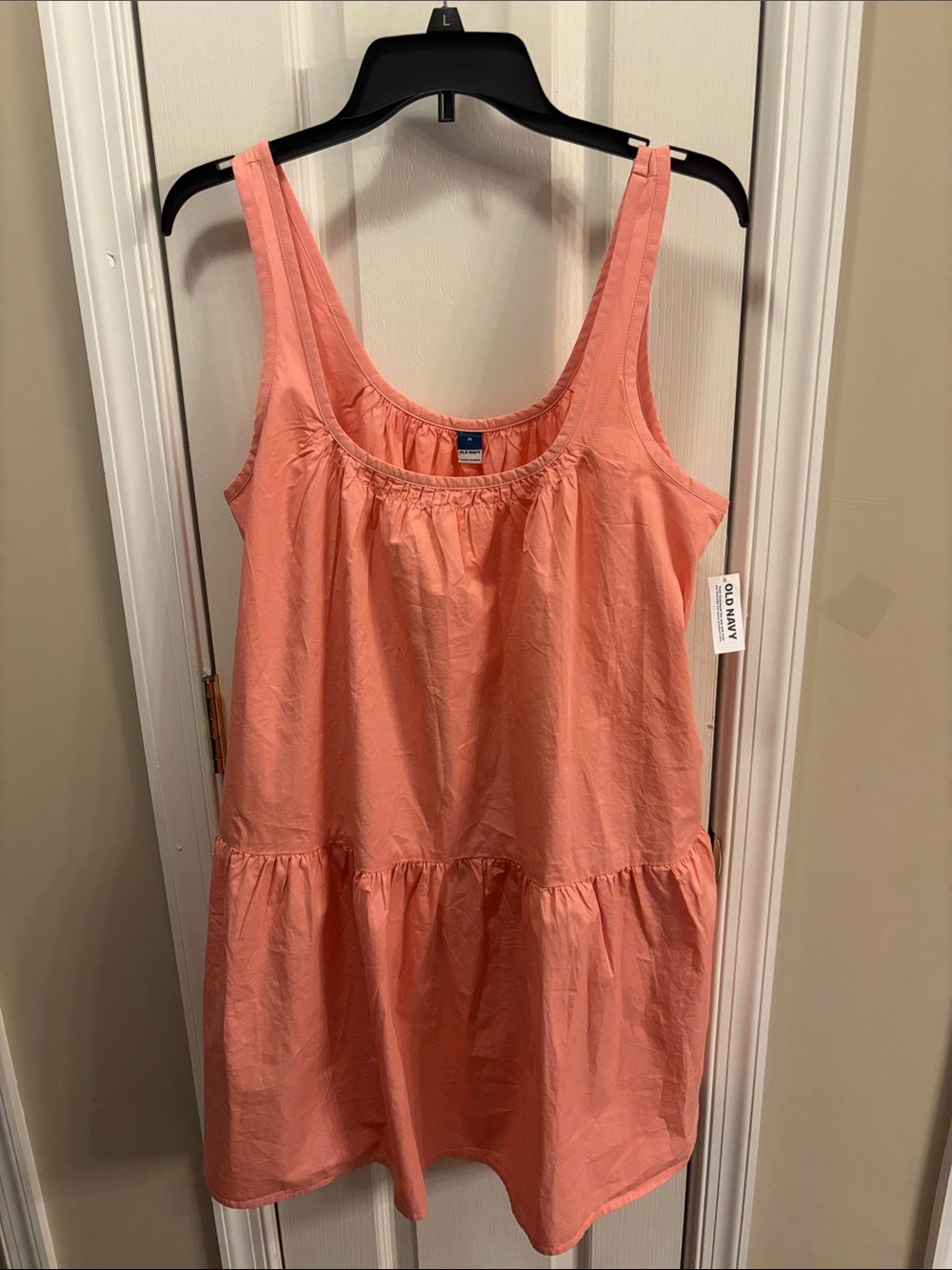Old Navy Peach Sleeveless Tiered Sundress
